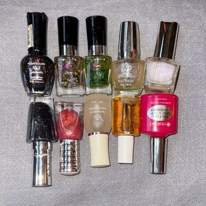 Assorted 9 Nail Polish Set + cuticle oil